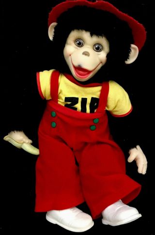 Vintage 1984 Dakin Plush 16 " Zippy The Chimp Doll Howdy Doody Show Zip Monkey