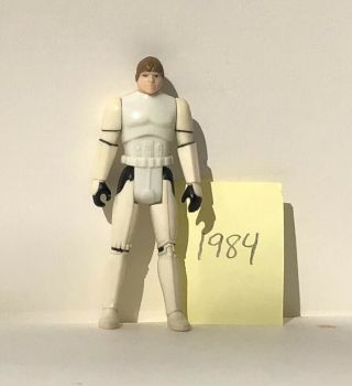 1984 Vintage Star Wars Luke Skywalker Stormtrooper Disguise Action Figure Potf