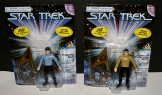 Star Trek Limited Edition Spencer Gifts Lt.  Sulu And Lt.  Comm.  Scott 1996