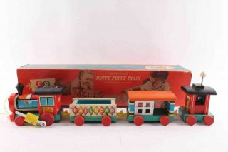 Vintage Fisher Price Huffy Puffy Train Set & Box