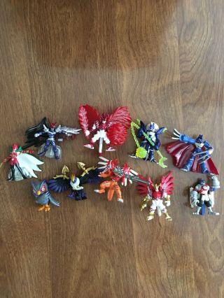 Digimon Bandai Savers Data Squad Rosemon Burstmode Ravemon Shinegreymon Mini