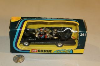 Rare Vtg Batmobile Car Corgi Toy 267 With Badge Rockets 1973 Window Box Nm