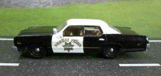 1974 Dodge Monaco Chp California Highway Patrol 1/64 S Scale Diorama Or Layout