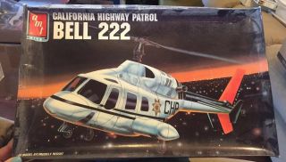Amt - Ertl 1/48 Scale California Highway Patrol Bell 222 Model Kit 8681