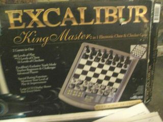 Excalibur King Master Electronic 2 In 1 Chess Checkers Computer 911e Complete