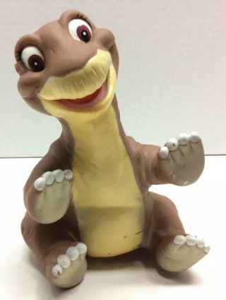 Vintage 1988 Pizza Hut The Land Before Time Little Foot Rubber Hand Puppet Rare