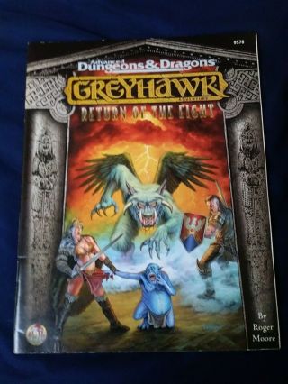 Return Of The Eight: Greyhawk Ad&d 2nd Edition Game Module Tsr9576