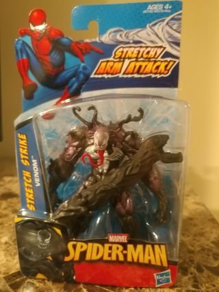 Marvel Spider Man Stretch Strike Venom 3.  75 " Action Figure