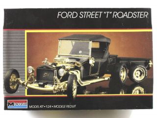 Ford Street T Roadster Monogram 1:24 Model Kit 2741 Open Box Complete