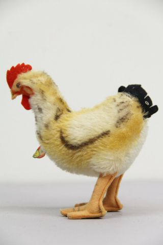 Vintage Steiff Hen Chicken 3370/16 Germany Button Stuffed Animal Collectible