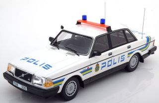 Minichamps 1986 Volvo 240 Gl Police Schweden Le Of 300pcs 1:18