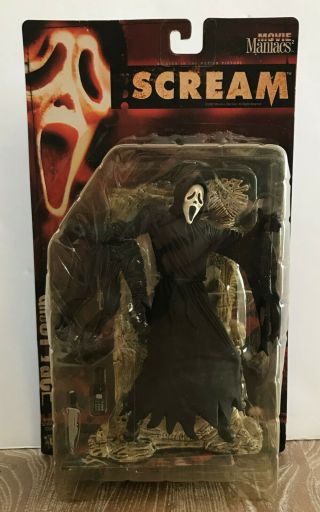 1999 Movie Maniacs Series 2 Ghostface Moc Rare Mcfarlane Toys Scream Ghost Face