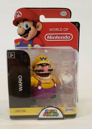 World Of Nintendo Mario - Wario - 2.  5 " - Figure - Jakks -