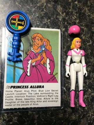 1984 Panosh Place Voltron Princess Allura Complete W/ Helmet,  Key & File Card