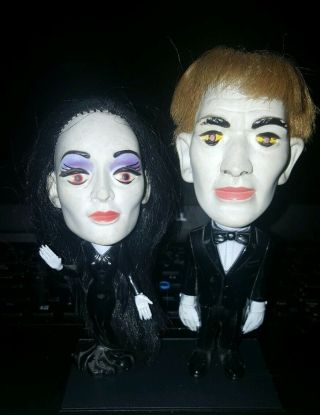 Vintage Addams Family Morticia & Lurch Remco Big Head Dolls 1964 Rare