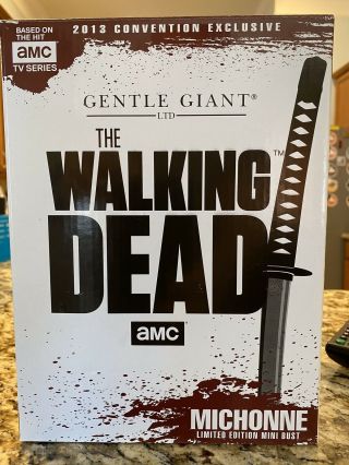 Michonne The Walking Dead Gentle Giant SDCC 2013 Mini Bust 50 Of 750 3