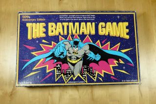 Vintage Batman Board Game (1989) 50th Anniversary Edition University Games