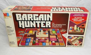 Vintage Bargain Hunter The Smart - Shopping Board Game - Mb - 1981 - Very Good Cond