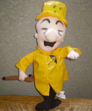 2004 Toy Factory Mr.  Magoo Yellow Rain Coat & Hat 11 " Plush Doll