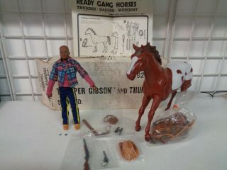Vintage Marx Toys The Ready Gang Trooper Gibson & Thunder Mail Away Figure Set
