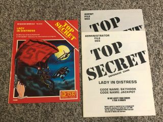 Lady In Distress - Top Secret Rpg - Tsr 1982 Ts 003 7602
