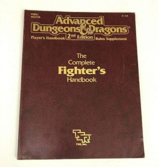 Advanced Dungeons & Dragons Ad&d Fighter 