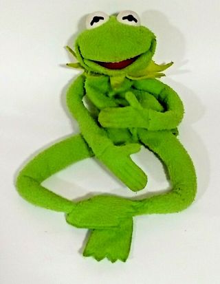Vintage Green Kermit The Frog Hand Puppet Wired Applause Henson Muppets Green