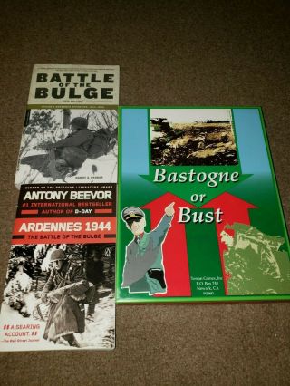 Bastogne Or Bust 2nd Ed.  Terran Games Mint/up,  2 Book $1 Start,  Nr