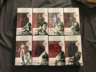 First Edition Star Wars The Black Series 6 - Inch Figures – 8 - Pack In Hand Now