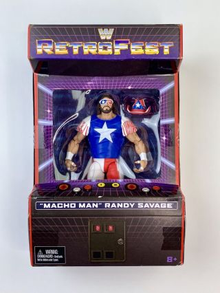 Wwe Macho Man Randy Savage Retrofest Mattel Elite Figure Nip Gamestop