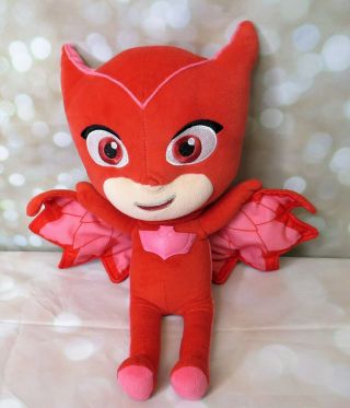 Just Play Pj Masks Talking Singing Light Up Owlette Red Plush Toy 15 "