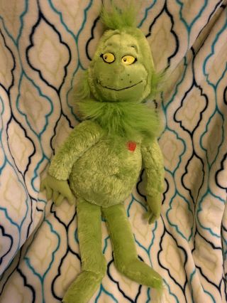 Kohl’s Cares How The Grinch Stole Christmas Plush Dr Suess Seuss Heart Stuffy