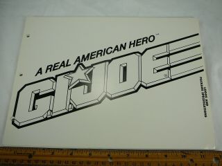 Gi Joe Licensing Style Guide Rare Vintage Hasbro Employee Owned