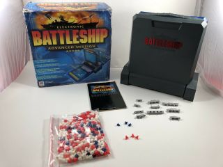 Electronic Battleship Advanced Mission Complete Milton Bradley 2000 Game