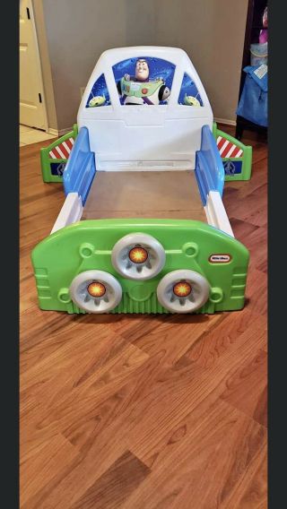 Little Tikes Toy Story Buzz Lightyear Spaceship Toddler Bed Without Mattress