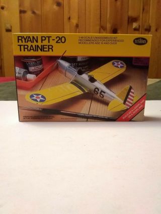 Testors Ryan Pt - 20 Trainer Plane Fighter 1/48 Model Airplane Kit - Open Box