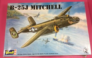 Revell 1/48 B - 25j Mitchell 345th Bomb Group Air Apaches 85 - 5512 Parts