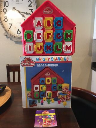 Vintage Play - Doh Bright Starters Schoolhouse Letters Abc Alphabet Learning Mold