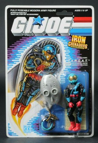 1989 Hasbro Gi Joe Series 8 Iron Grenadiers Targat T.  A.  R.  G.  A.  T.  Moc