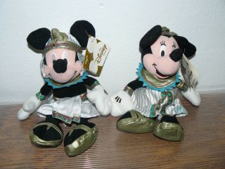 Disney Globe - Trotting Egyptian Mickey & Minnie Bean Bag 7 "