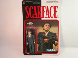Scarface Tony Montana Al Pacino 3.  75 Funko Super7 Reaction Figure