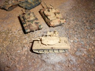 5 military tanks 1:144 Patton M551 King Tiger Dragon Cando Pocket Army Abrams 2