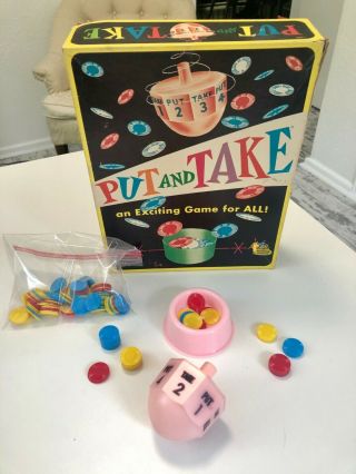 Vintage 1956 Put And Take Game Schaper Creation Family Fun