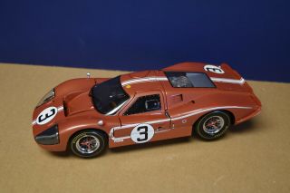 Rare Exoto 1/18 1967 Ford Gt40 Mkiv 3 Le Mans Andretti/bianchi Rlg18056 Read