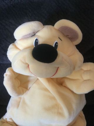 VTG Fisher Price Plush Rumple Honey Bear Floppy Toy Rare 1993 Yellow 18 