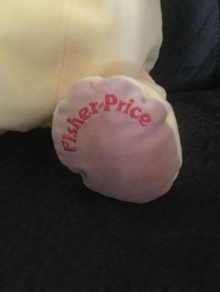 VTG Fisher Price Plush Rumple Honey Bear Floppy Toy Rare 1993 Yellow 18 