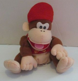 Nintendo Diddy Kong Video Game Character Bean Bag Plush Bd&a With Loose Hang Tag