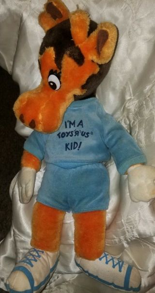 Vintage 1980s Toys R Us Geoffrey Giraffe 18” Plush Stuffed Animal Rare