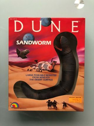 Vintage 1984 Ljn Dune Sandworm Toy Monster Action Figure Nib Great