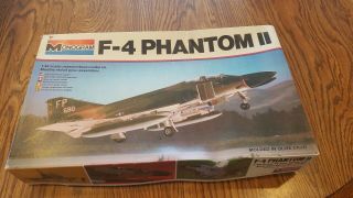 1979 Monogram F - 4 Phantom Ii Airplane Model Kit 1/48 Scale Unbuilt 5800